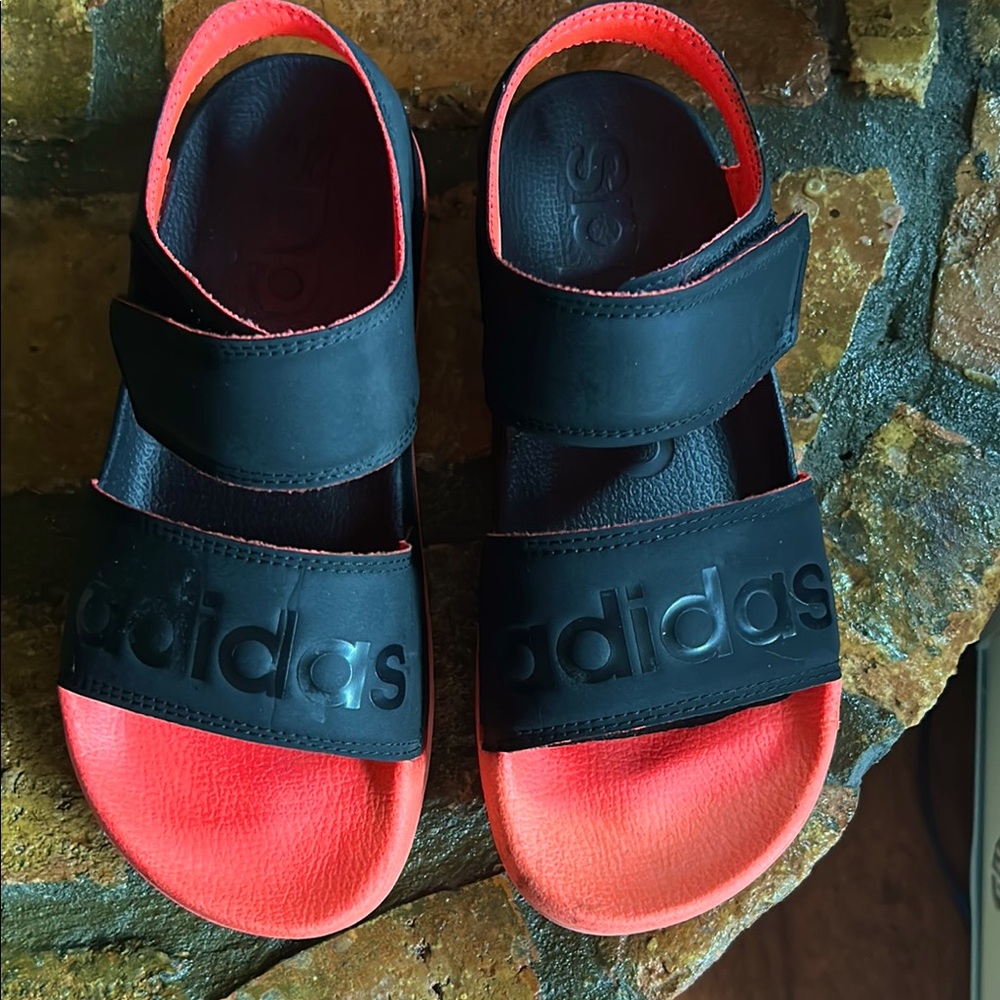 Adidas sandals.